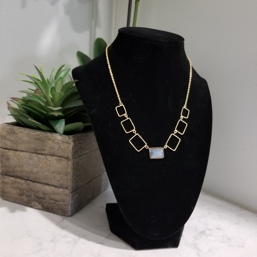 💎14 KT GOLD OVER STERLING SILVER NECKLACE
